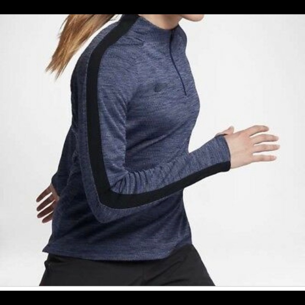 NWT WOMENS NIKE DRY-FIT SQUAD DRILL TOP